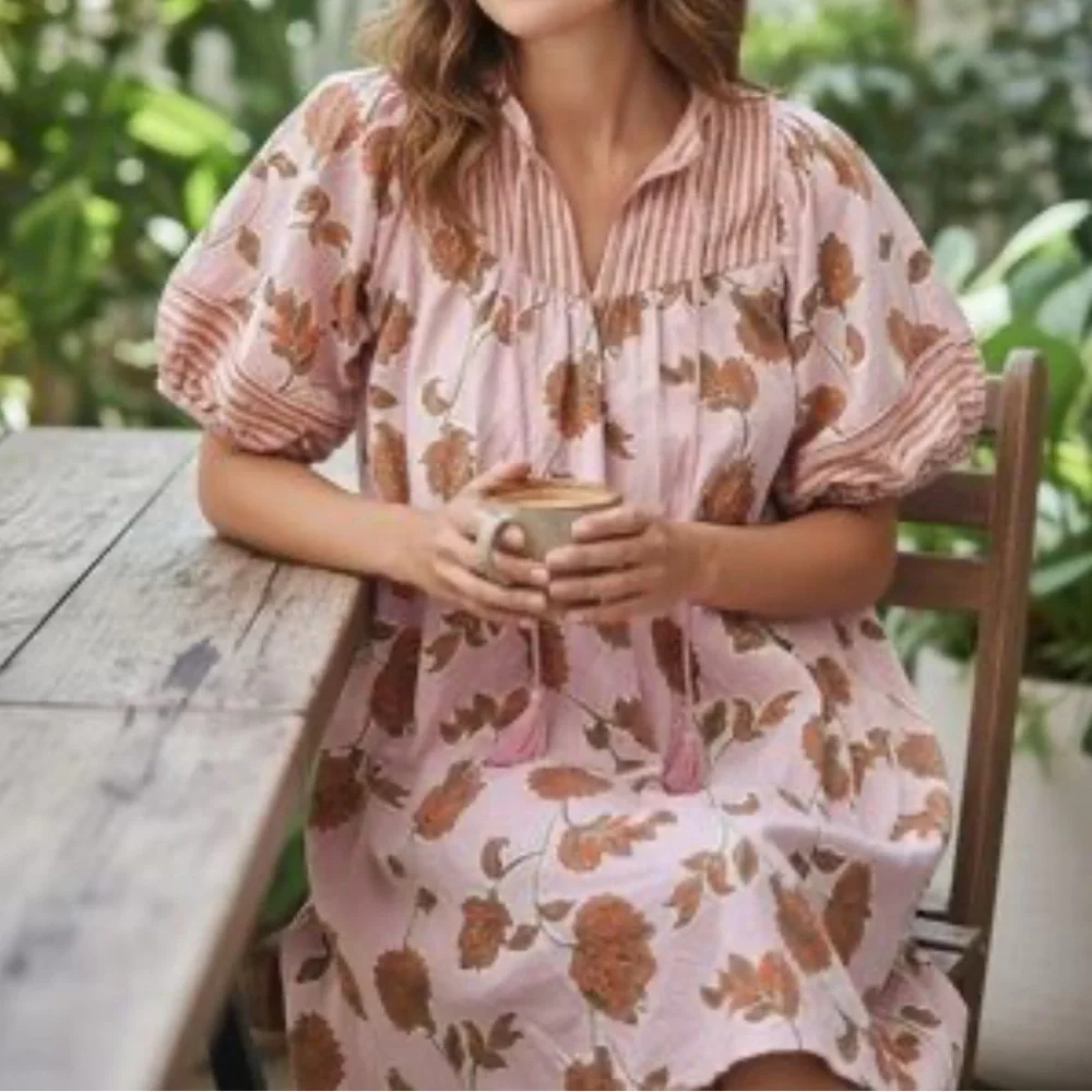 Knox Rose Cotton Blend Floral Mini Dress - Picture 4 of 8